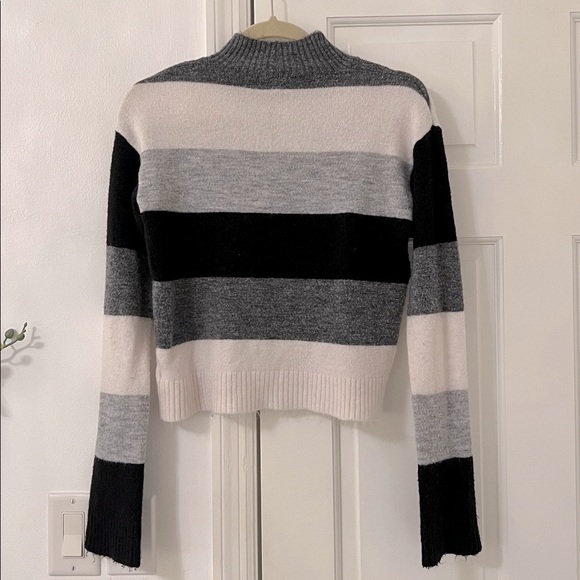 Express Mock Neck Striped Sweater - Picture 11 of 11